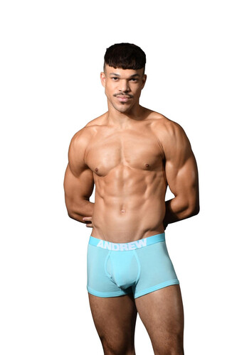 Pánské boxerky Andrew Christian modré Bespoke (93523-SKYB) M