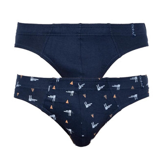 2PACK Pánské slipy Molvy modré (KP-072-SBU) M