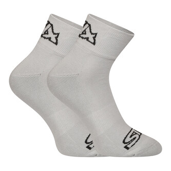 Ponožky Styx kotníkové šedé s černým logem (HK1062)  XL