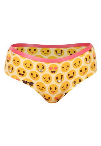 Veselé dámské kalhotky Dedoles Smajlíci (D-W-UN-HB-C-C-085) S Veselé dámské kalhotky Dedoles Smajlíci (D-W-UN-HB-C-C-085) S