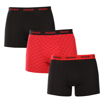3PACK pánské boxerky HUGO vícebarevné (50532559 966) M