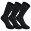 3PACK ponožky Styx vysoké bambusové černé (3HB960)  XL