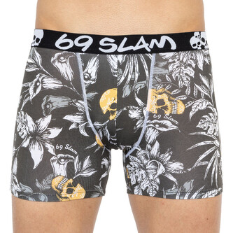 Pánské boxerky 69SLAM fit bamboo wild garden (MPBWGN-BB) S