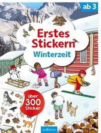 Erstes Stickern Winterzeit