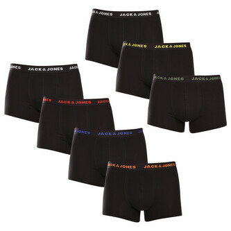 7PACK pánské boxerky Jack and Jones černé (12165587) L