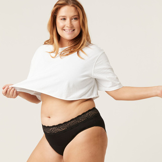 Menstruační kalhotky Modibodi Sensual Hi-Waist Bikini Light-Moderate (MODI4035) 4XL Menstruační kalhotky Modibodi Sensual Hi-Waist Bikini Light-Moderate (MODI4035) 4XL