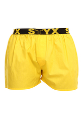 Pánské trenky Styx sportovní guma žluté (B1068) XL