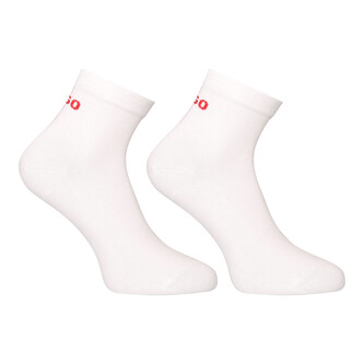 2PACK ponožky HUGO kotníkové bílé (50516396 100) L