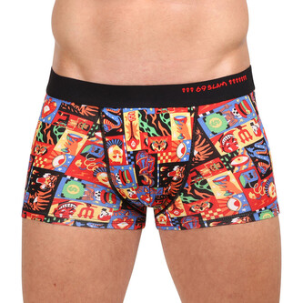 Pánské boxerky 69SLAM hip bamboo WEIRD BLOCK ELIJAH (MHBWBK-BB) L