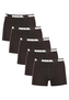 5PACK pánské boxerky Nedeto Rebel černé (5NBR001) 4XL