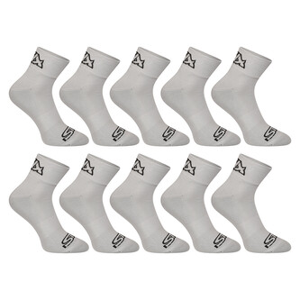 10PACK ponožky Styx kotníkové šedé (10HK1062) M