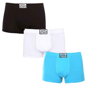 3PACK pánské boxerky Styx klasická guma vícebarevné (3Q96019) L