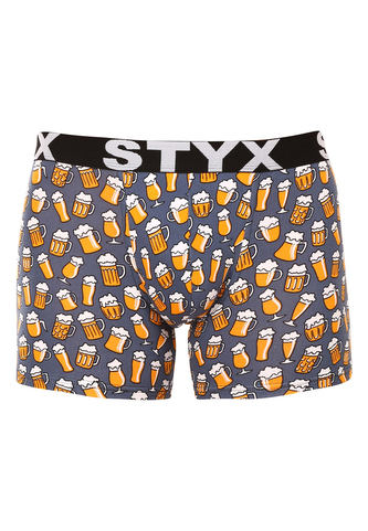 Pánské boxerky Styx long art sportovní guma pivo (U1357) S