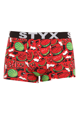 Pánské boxerky Styx art sportovní guma nadrozměr melouny (R1459) 4XL