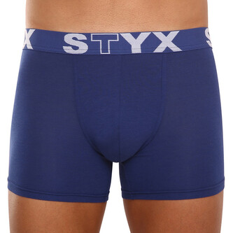 Pánské boxerky Styx long sportovní guma tmavě modré (U968) XXL
