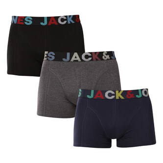 3PACK pánské boxerky Jack and Jones vícebarevné (12243393) XXL