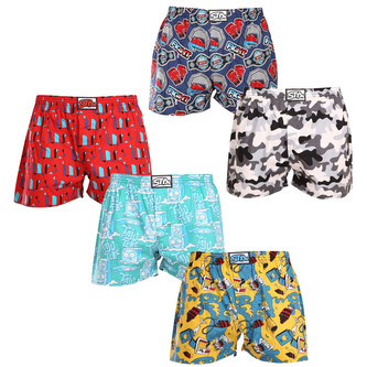 5PACK pánské trenky Styx art klasická guma vícebarevné (5A1476790) XL