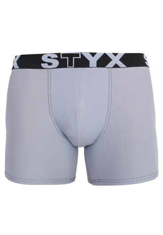 Pánské boxerky Styx long sportovní guma světle šedé (U1067) M