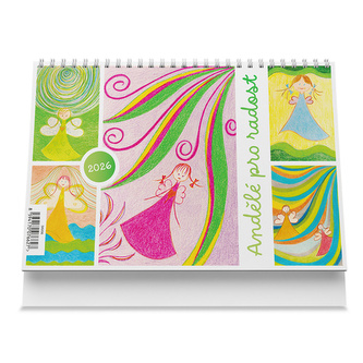 Andělé pro radost 2026 - stolní kalendář