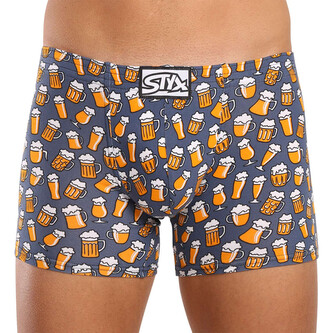 Pánské boxerky Styx long art klasická guma pivo (F1357) M