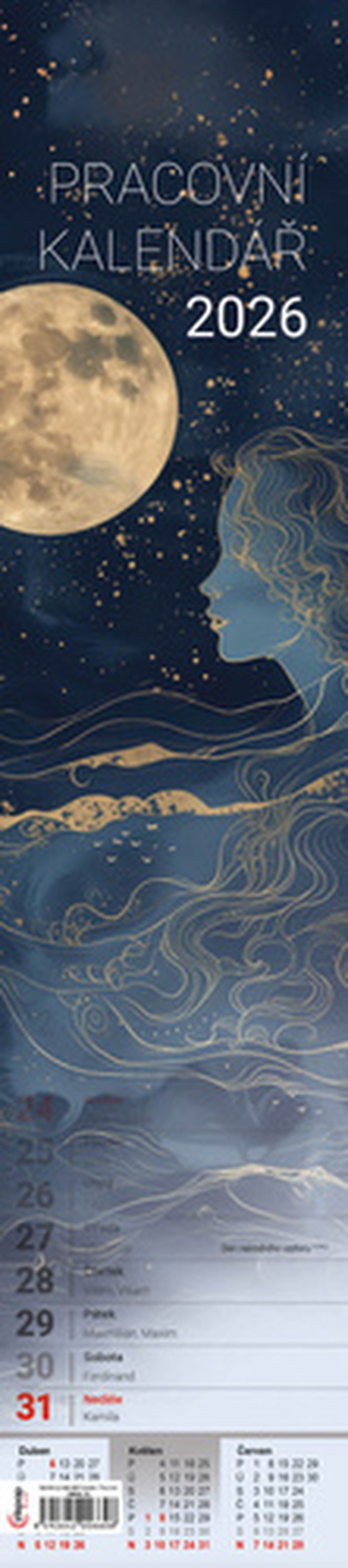 Pracovní kalendář 2026 - nástěnný kalendář, kravata