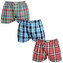3PACK pánské trenky Styx klasická guma nadrozměr vícebarevné (3E103436) 3XL