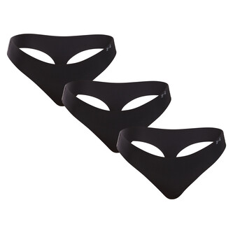 3PACK dámská tanga Under Armour černá (1383893 001) L