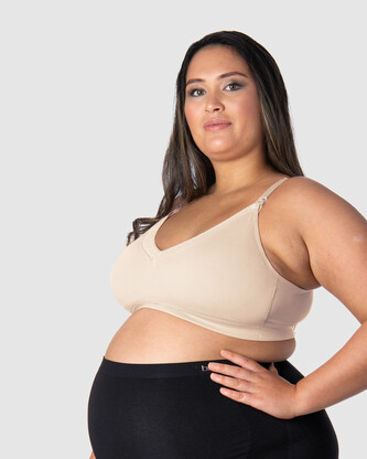 Dámská podprsenka Hotmilk Caress Seamfree Bamboo FULL CAP kojicí béžová (CPO-full) XL