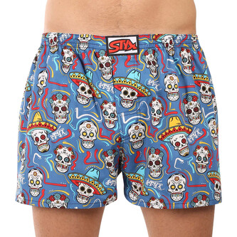 Pánské trenky Styx art klasická guma nadrozměr lebky (E1856) 3XL