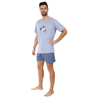 Pánské pyžamo Gino vícebarevné (79170-LBMMGM) L Pánské pyžamo Gino vícebarevné (79170-LBMMGM) L