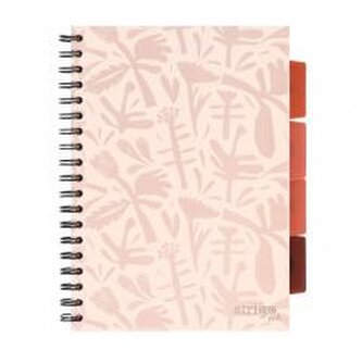 Kołozeszyt Pads B5/100K kratka Floral beżowy