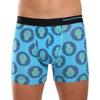 Pánské boxerky 69SLAM fit bamboo SKULL MANDALA (MPBSKM-BB) M