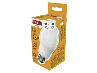 LED žárovka EMOS ZL5F58 Basic A60 / E27 / 11W (75 W) / 1055 lm / neutrální bílá