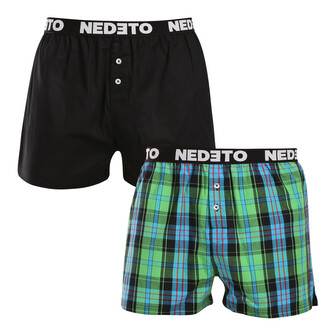 2PACK pánské trenky Nedeto vícebarevné (2NTC004) M