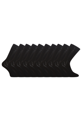 10PACK ponožky Styx vysoké bambusové černé (10HB960)  M