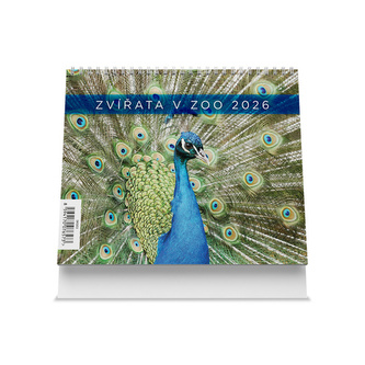 Zvířata v ZOO 2026 - stolní kalendář