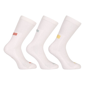 3PACK ponožky Puma vysoké bílé (701222067 014) M