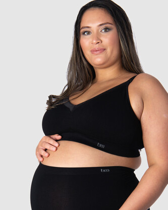 Dámská podprsenka Hotmilk Caress Seamfree Bamboo FULL CAP kojicí černá (CPB-full) XL