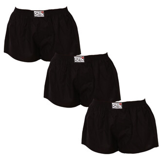 3PACK dámské trenky Styx klasická guma černé (3K0960) XXL