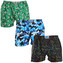 3PACK pánské trenky Styx art klasická guma nadrozměr vícebarevné (3E18023) 5XL