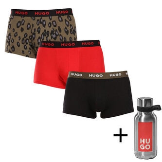 3PACK pánské boxerky HUGO vícebarevné (50517894 981) XXL