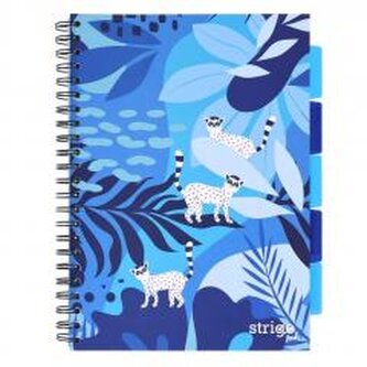 Kołozeszyt Pads A4/100K kratka Jungla niebieski