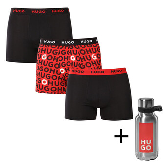 3PACK pánské boxerky HUGO vícebarevné (50532559 982) XL