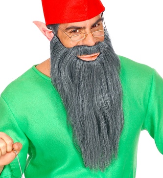 Widmann Dlouhé šedivé vousy s knírem