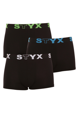 3PACK pánské boxerky Styx sportovní guma vícebarevné (G9606162) L