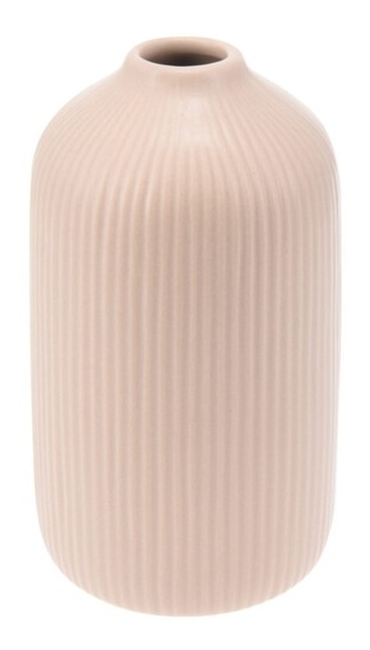 Kameninová váza 10,5x19 cm starorůžová