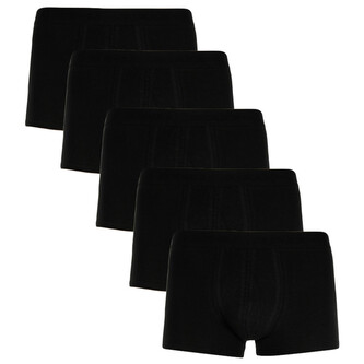 5PACK pánské boxerky Jack and Jones černé (12176266) M