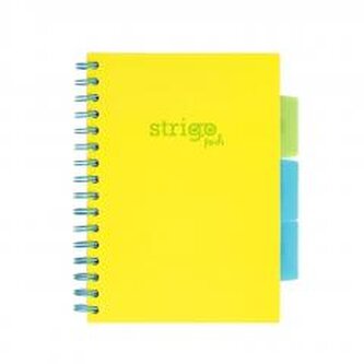 Kołozeszyt Pads A5/100K kratka Neon żółty