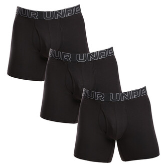 3PACK pánské boxerky Under Armour černé (1383889 001) M