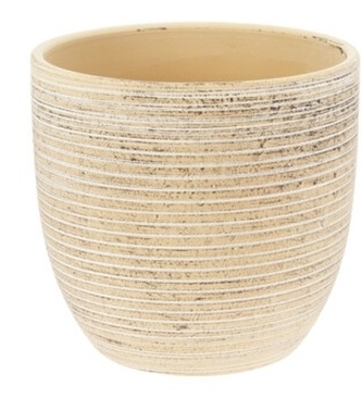 Keramický květináč Sia béžový